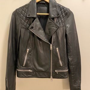 All Saints Conroy Leather Biker Jacket